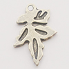 Pendant, Zinc Alloy Jewelry Findings, Leaf 16x23mm, Sold by Bag