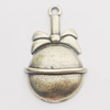 Pendant, Zinc Alloy Jewelry Findings, 20x33mm, Sold by Bag