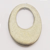 Pendant, Zinc Alloy Jewelry Findings, Flat Oval 20x27mm, Sold by Bag