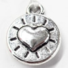 Pendant, Zinc Alloy Jewelry Findings, 14x17mm, Sold by Bag  