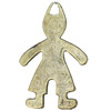 Pendant, Zinc Alloy Jewelry Findings, 24x40mm, Sold by Bag  