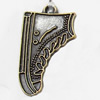 Pendant, Zinc Alloy Jewelry Findings, Shoes, 16x28mm, Sold by Bag  