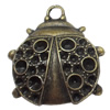 Pendant, Zinc Alloy Jewelry Findings, 31x33mm, Sold by Bag  