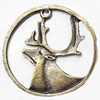 Pendant, Zinc Alloy Jewelry Findings, 35x34mm, Sold by Bag  