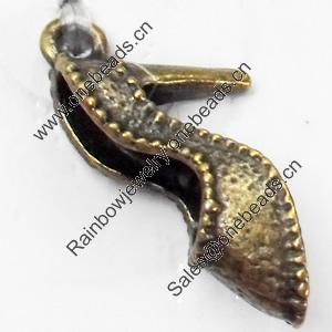 Pendant, Zinc Alloy Jewelry Findings, 11x24mm, Sold by Bag  
