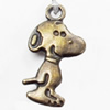 Pendant, Zinc Alloy Jewelry Findings, Dog, 15x27mm, Sold by Bag  