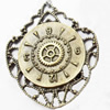 Pendant, Zinc Alloy Jewelry Findings, 37x43mm, Sold by Bag  