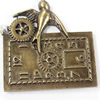 Pendant, Zinc Alloy Jewelry Findings, 39x41mm, Sold by Bag  
