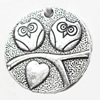 Pendant, Zinc Alloy Jewelry Findings, 25mm, Sold by Bag  