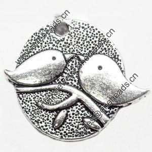 Pendant, Zinc Alloy Jewelry Findings, 29x25mm, Sold by Bag  