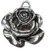 Pendant, Zinc Alloy Jewelry Findings, Flower, 33x36mm, Sold by Bag  