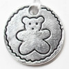 Pendant, Zinc Alloy Jewelry Findings, 20mm, Sold by Bag  