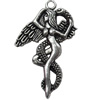 Pendant, Zinc Alloy Jewelry Findings, 27x42mm, Sold by Bag  