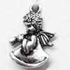 Pendant, Zinc Alloy Jewelry Findings, 19x26mm, Sold by Bag  