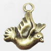 Pendant, Zinc Alloy Jewelry Findings, Bird, 21x23mm, Sold by Bag  