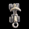 Pendant, Zinc Alloy Jewelry Findings, 8x20mm Hole:2mm, Sold by Bag