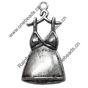 Pendant, Zinc Alloy Jewelry Findings, 17x34mm, Sold by Bag  