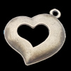 Pendant, Zinc Alloy Jewelry Findings, Heart 31x33mm, Sold by Bag