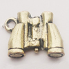 Pendant, Zinc Alloy Jewelry Findings, Telescope 16x13mm, Sold by Bag