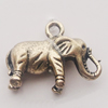 Pendant, Zinc Alloy Jewelry Findings, Elephant 19x14mm, Sold by Bag