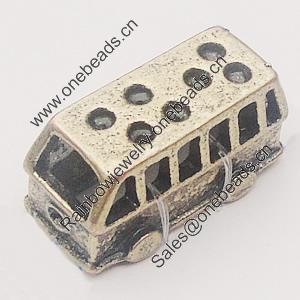 Pendant, Zinc Alloy Jewelry Findings, Bus 19x9mm, Sold by Bag