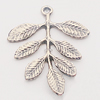 Pendant, Zinc Alloy Jewelry Findings, Leaf 28x32mm, Sold by Bag