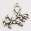 Pendant, Zinc Alloy Jewelry Findings, Leaf 32x35mm, Sold by Bag