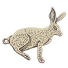 Pendant, Zinc Alloy Jewelry Findings, Animal 36x41mm, Sold by Bag