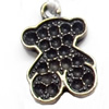 Pendant, Zinc Alloy Jewelry Findings, Bear, 13x19mm, Sold by Bag  