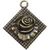 Pendant, Zinc Alloy Jewelry Findings, 33x37mm, Sold by Bag  