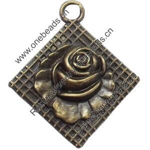 Pendant, Zinc Alloy Jewelry Findings, 33x37mm, Sold by Bag  