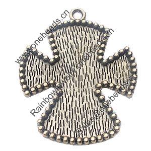 Zinc Alloy Pendant Settings, Outside diameter:58x73mm, Interior diameter:53x60mm, Sold by Bag