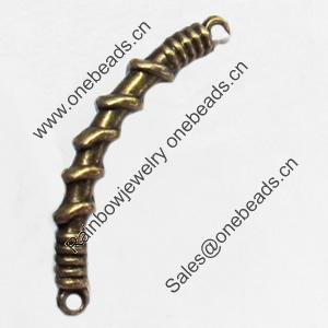 Connector, Zinc Alloy Jewelry Findings, 30x3mm, Sold by Bag  