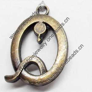 Pendant, Zinc Alloy Jewelry Findings, 20x26mm, Sold by Bag  