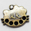 Pendant, Zinc Alloy Jewelry Findings, 22x18mm, Sold by Bag  