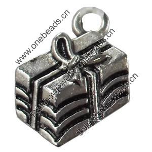 Pendant, Zinc Alloy Jewelry Findings, 13x17mm, Sold by Bag  