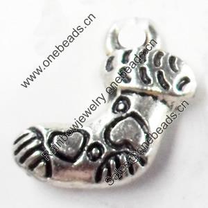 Pendant, Zinc Alloy Jewelry Findings, 9x14mm, Sold by Bag  