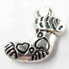 Pendant, Zinc Alloy Jewelry Findings, 9x14mm, Sold by Bag  