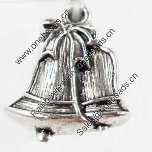 Pendant, Zinc Alloy Jewelry Findings, 17x20mm, Sold by Bag  