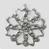 Iron Jewelry Finding Pendant Lead-free, 48x52mm, Sold by Bag