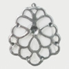 Iron Jewelry Finding Pendant Lead-free, 40x50mm, Sold by Bag