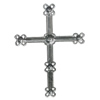 Iron Jewelry Finding Pendant Lead-free, Cross 58x53mm, Sold by Bag
