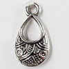 Pendant, Zinc Alloy Jewelry Findings, 8x16mm, Sold by Bag  