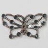 Iron Jewelry Finding Connectors Lead-free, Butterfly 32x18mm, Sold by Bag