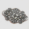 Iron Jewelry Finding Connectors Lead-free, 20x34mm, Sold by Bag