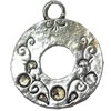 Pendant, Zinc Alloy Jewelry Findings, 21x26mm, Sold by Bag  