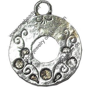 Pendant, Zinc Alloy Jewelry Findings, 21x26mm, Sold by Bag  