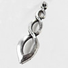 Pendant, Zinc Alloy Jewelry Findings, 11x37mm, Sold by Bag  
