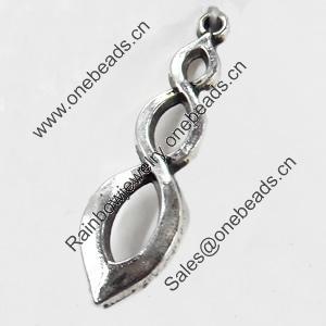 Pendant, Zinc Alloy Jewelry Findings, 11x37mm, Sold by Bag  