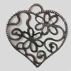Iron Jewelry Finding Pendant Lead-free, 55x58mm, Sold by Bag